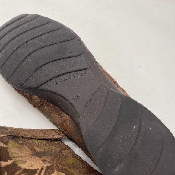 Hispanitas Hand Painted Shoes Sz 38 7 Floral - Picture 7 of 9